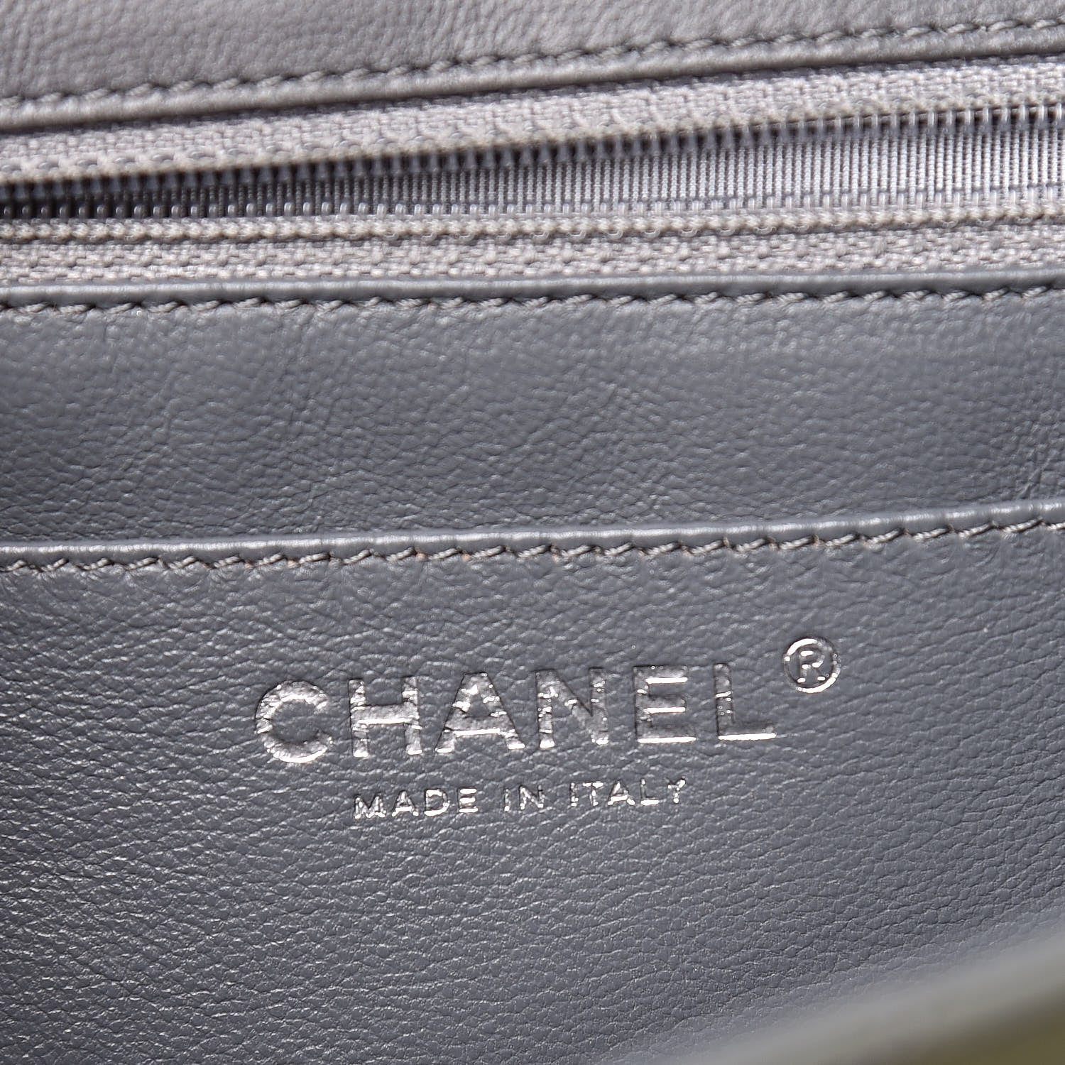 Chanel Patent Quilted Jumbo Single Flap Grey 8 of 18