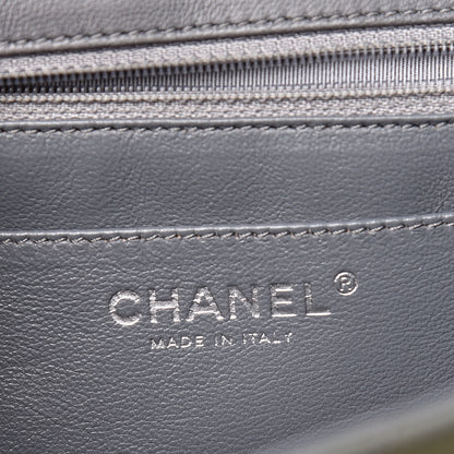 Chanel Patent Quilted Jumbo Single Flap Grey 8 of 18