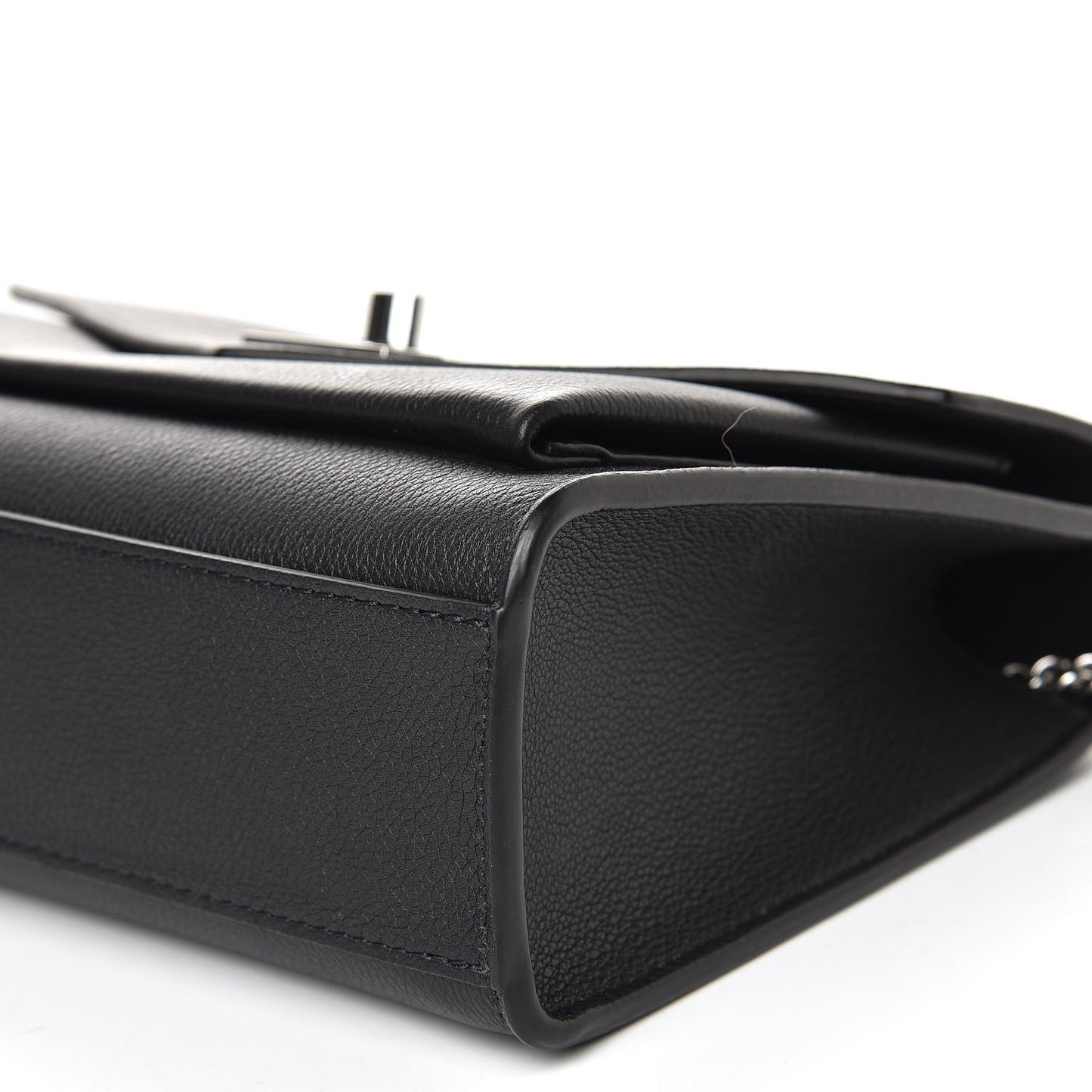Soft Calfskin My Lockme Chain Bag BB Black