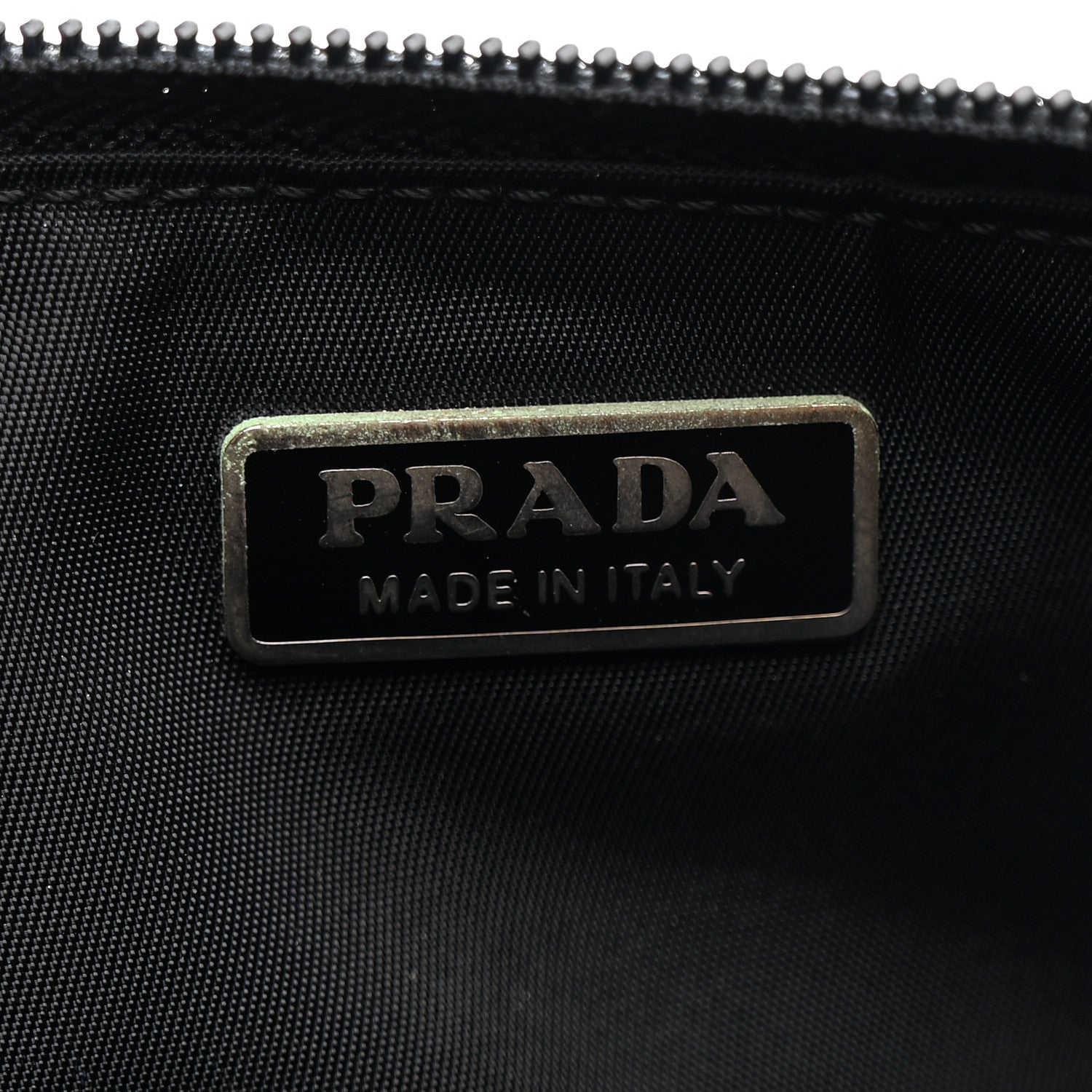 Prada Tessuto Nylon Pochette Bag Black 7 of 15