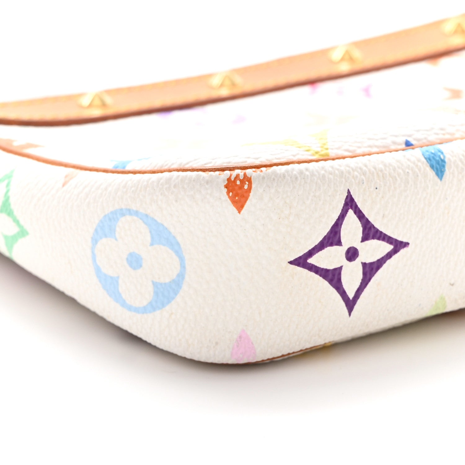 Louis Vuitton Monogram Multicolor Pochette Accessories White 9 of 16