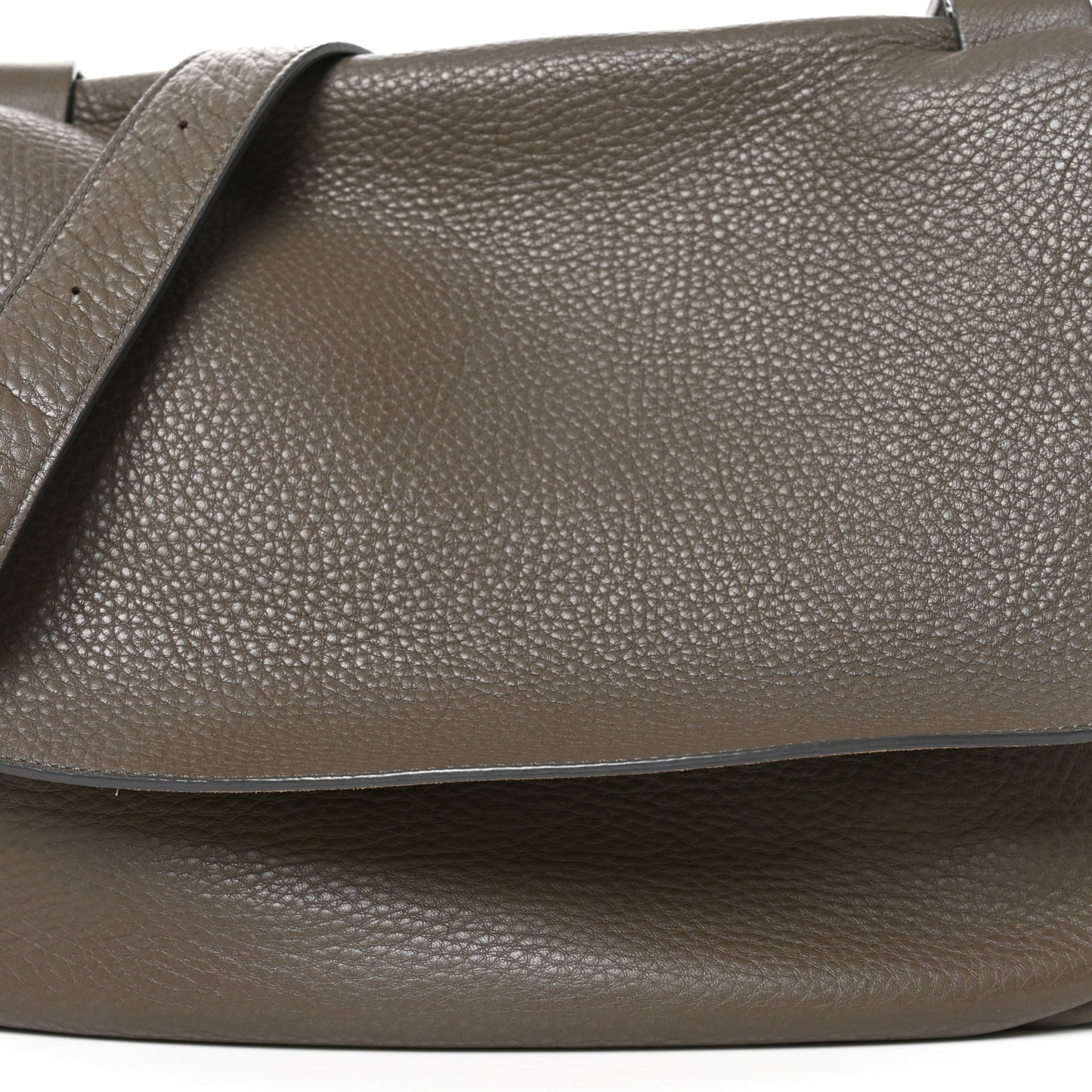 Calfskin Small Mail Bag Ash Grey