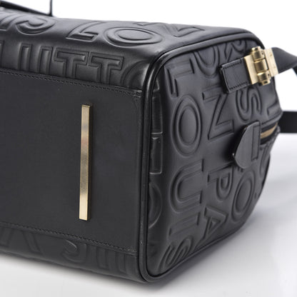 Louis Vuitton Calfskin Embossed Mini Cube Speedy Black 6 of 12