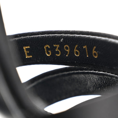 Chanel Satin Pearl Sandals 36.5 Black 8 of 9