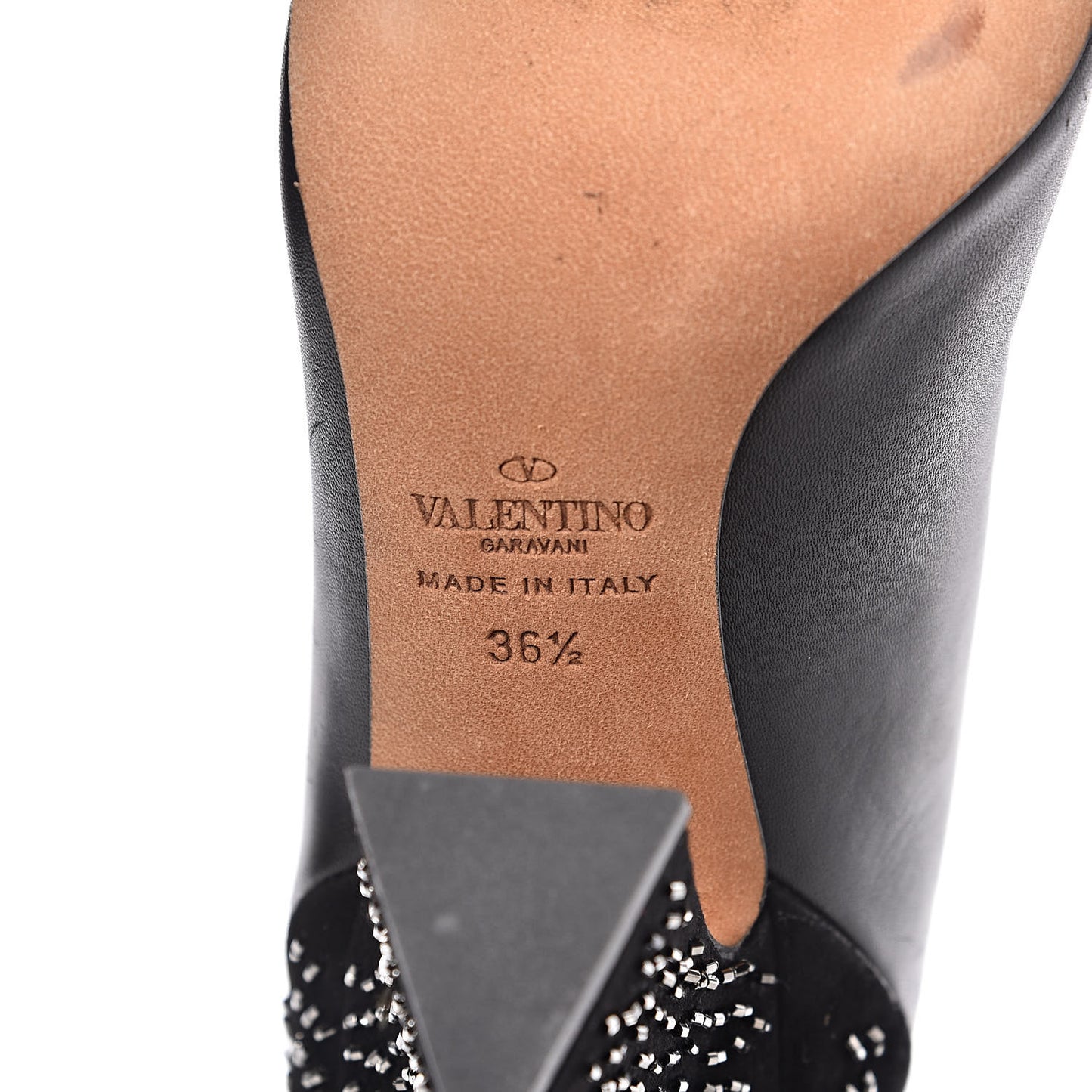 Nappa Suede Beaded Boots 36.5 Black