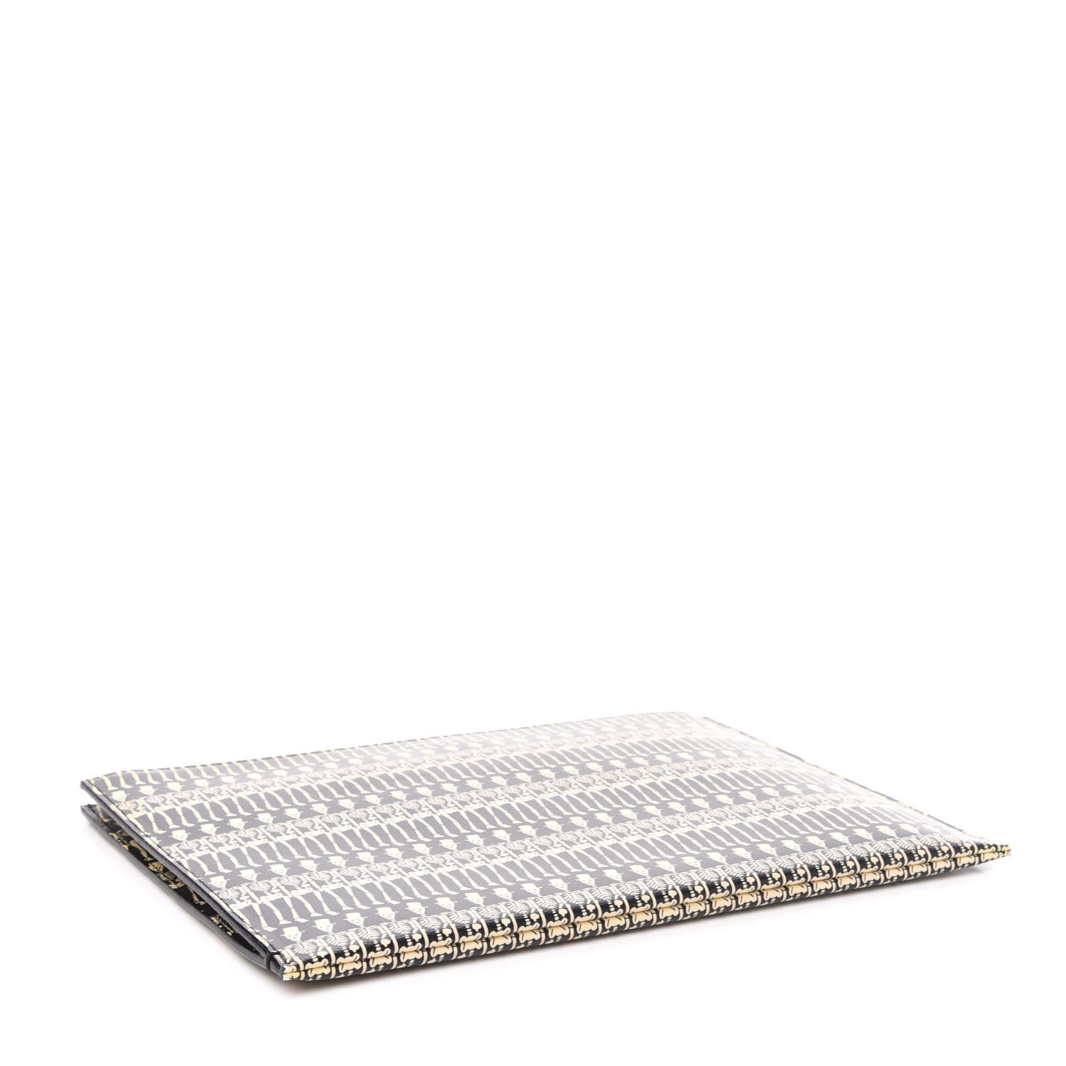 Saint Laurent Grain de Poudre Skeleton Print Zipped Tablet Holder Black 4 of 12