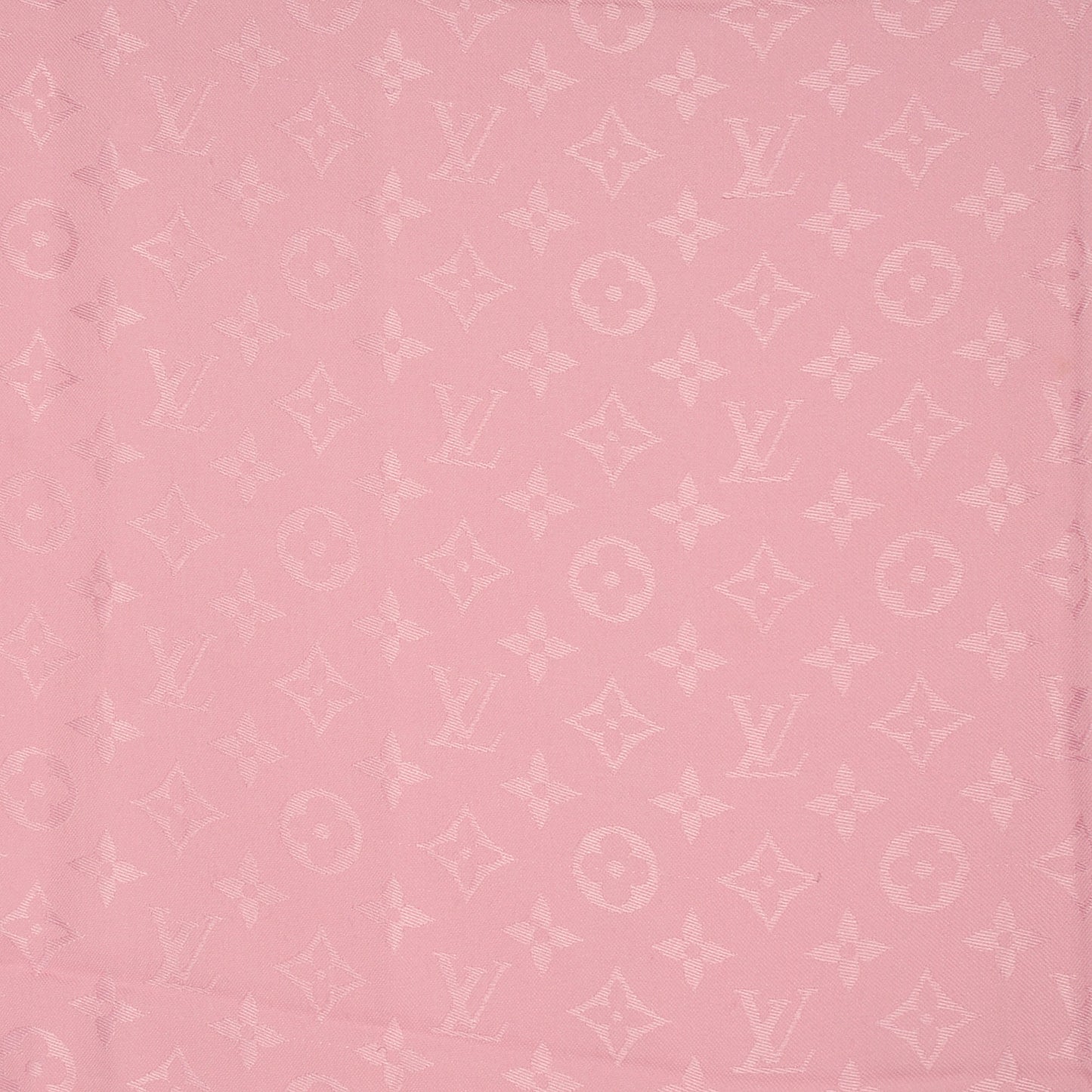 Silk Wool Monogram Shawl Pink
