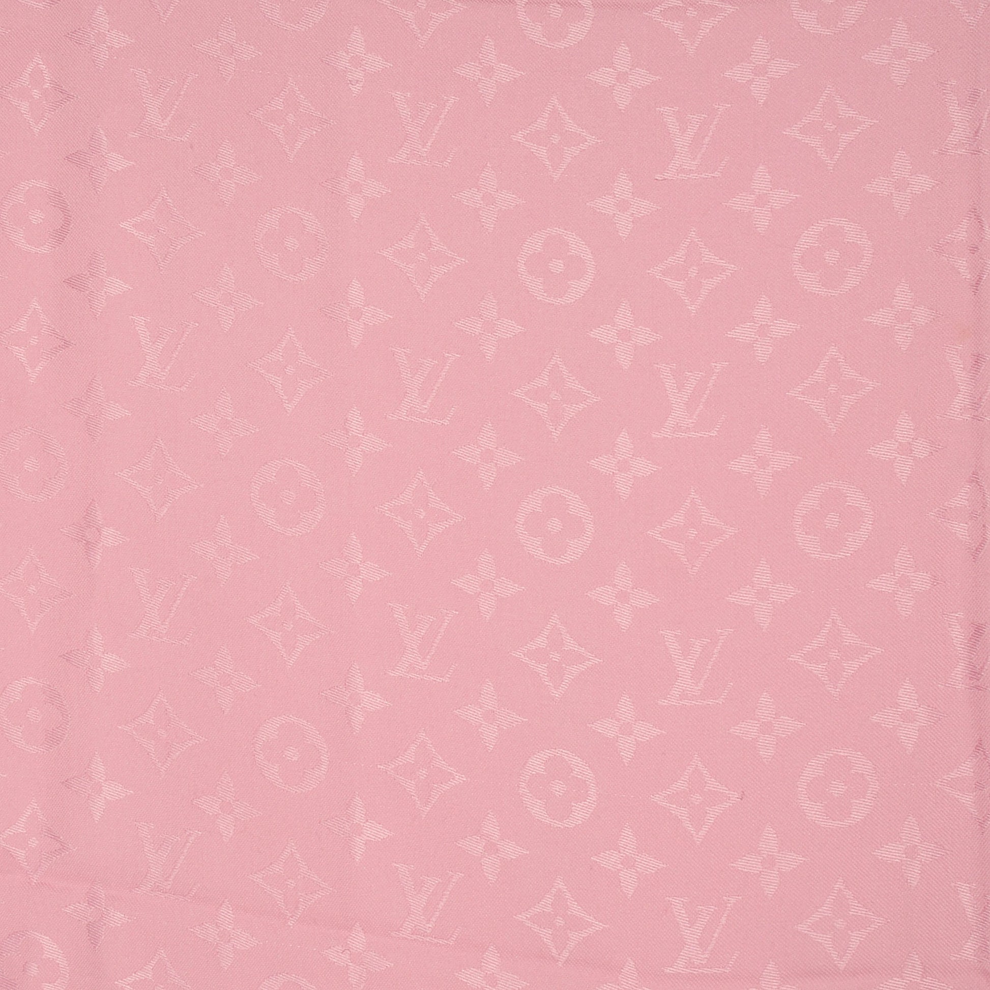 Louis Vuitton Silk Wool Monogram Shawl Pink 1 of 5