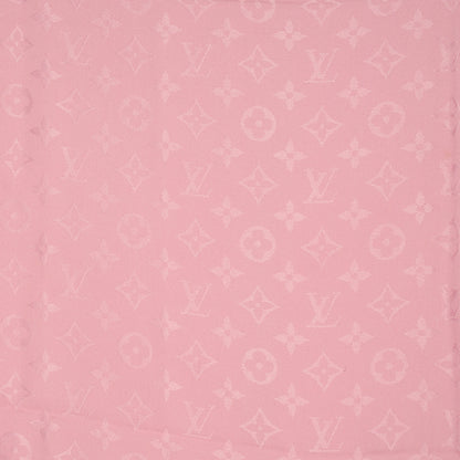Louis Vuitton Silk Wool Monogram Shawl Pink 1 of 5