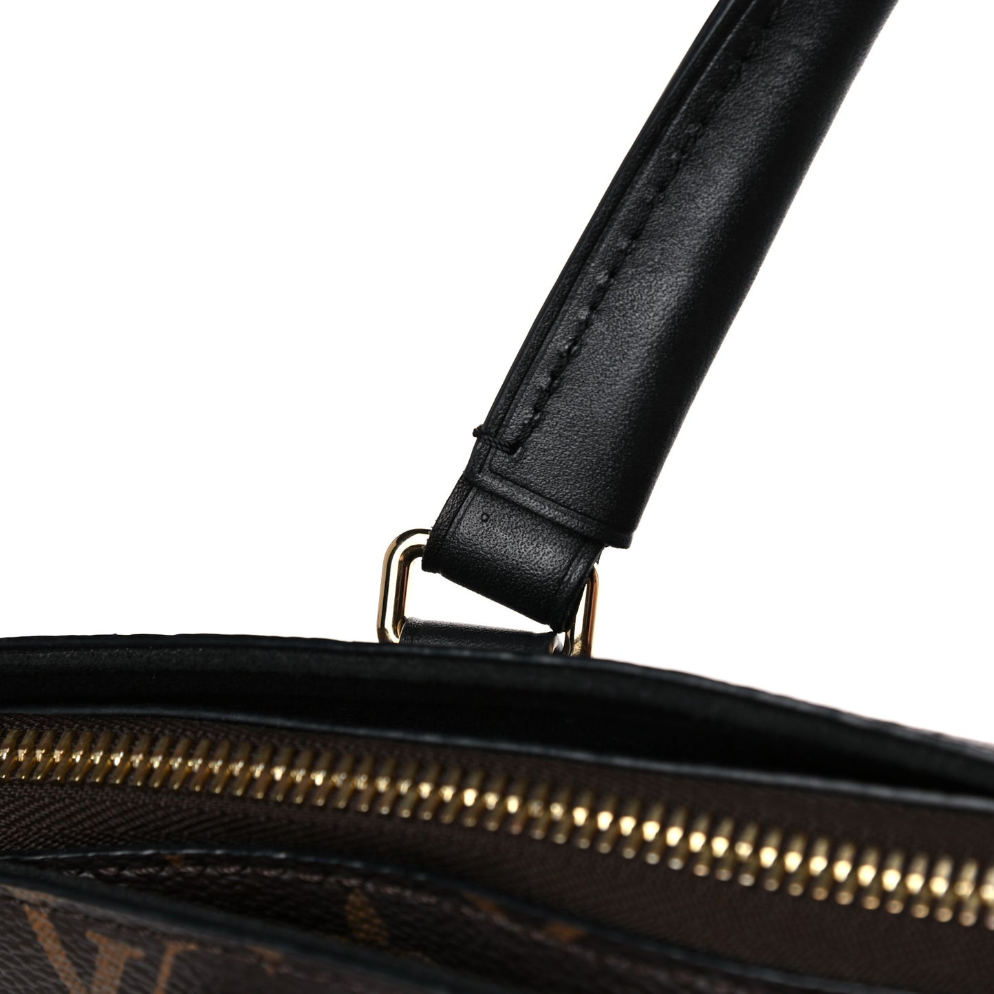 Monogram Flower Zipped Tote PM Black
