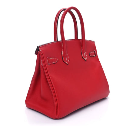 Hermes Epsom Candy Birkin 30 Rouge Casaque Bleu Thalassa 3 of 10