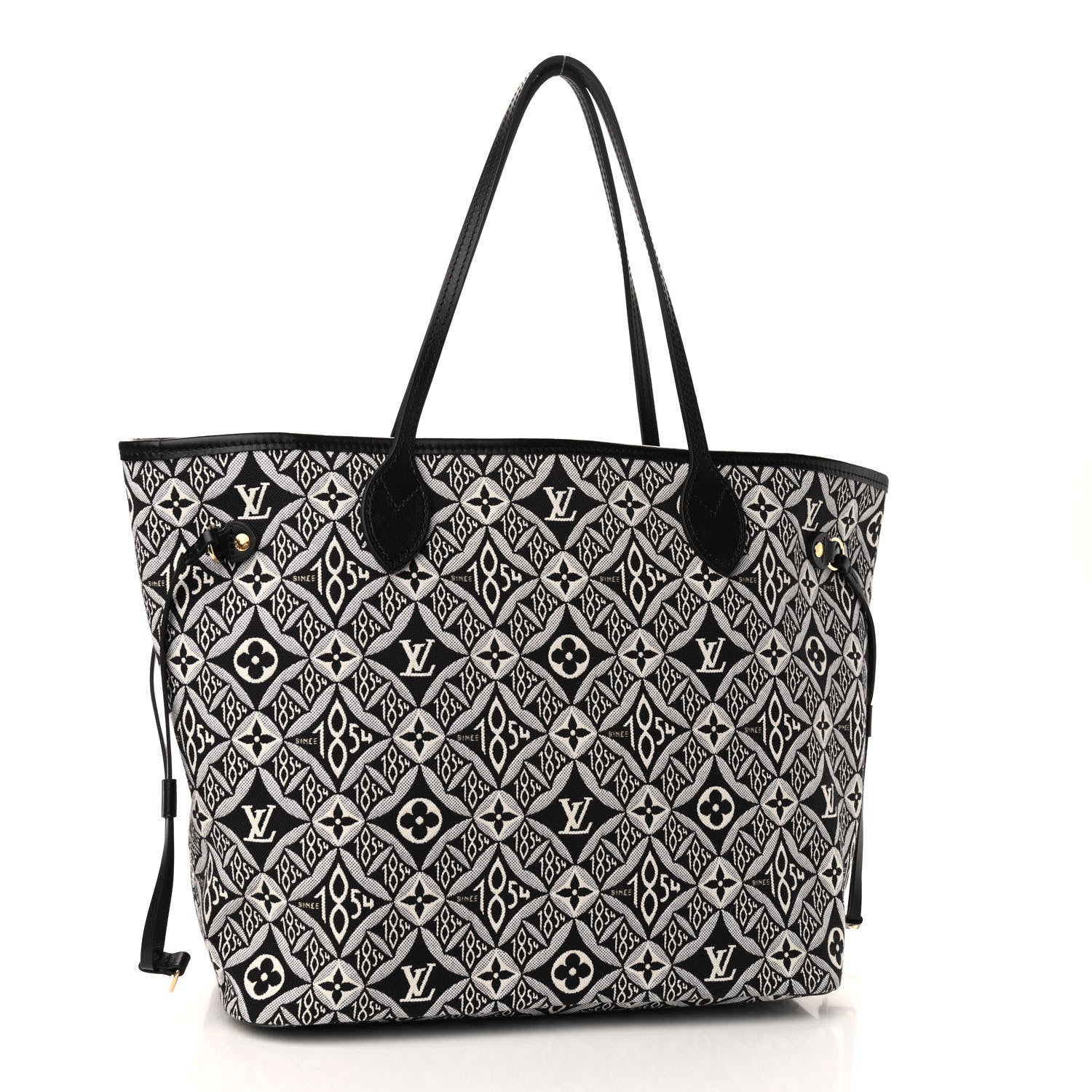Louis Vuitton Jacquard Since 1854 Neverfull MM Grey 4 of 9
