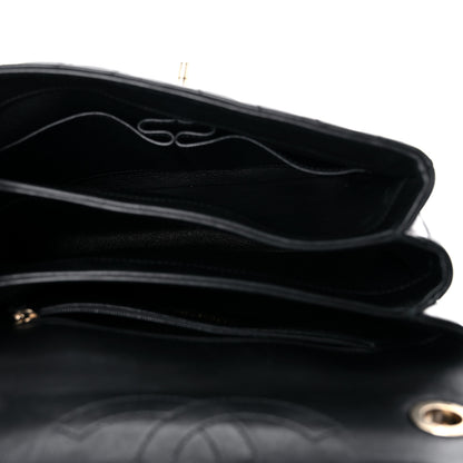 Chanel Lambskin Chevron Quilted Small Trendy CC Dual Handle Flap Bag Black 5 of 14