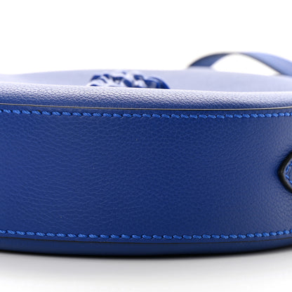 Versace Calfskin La Medusa Round Camera Bag Blue 9 of 9