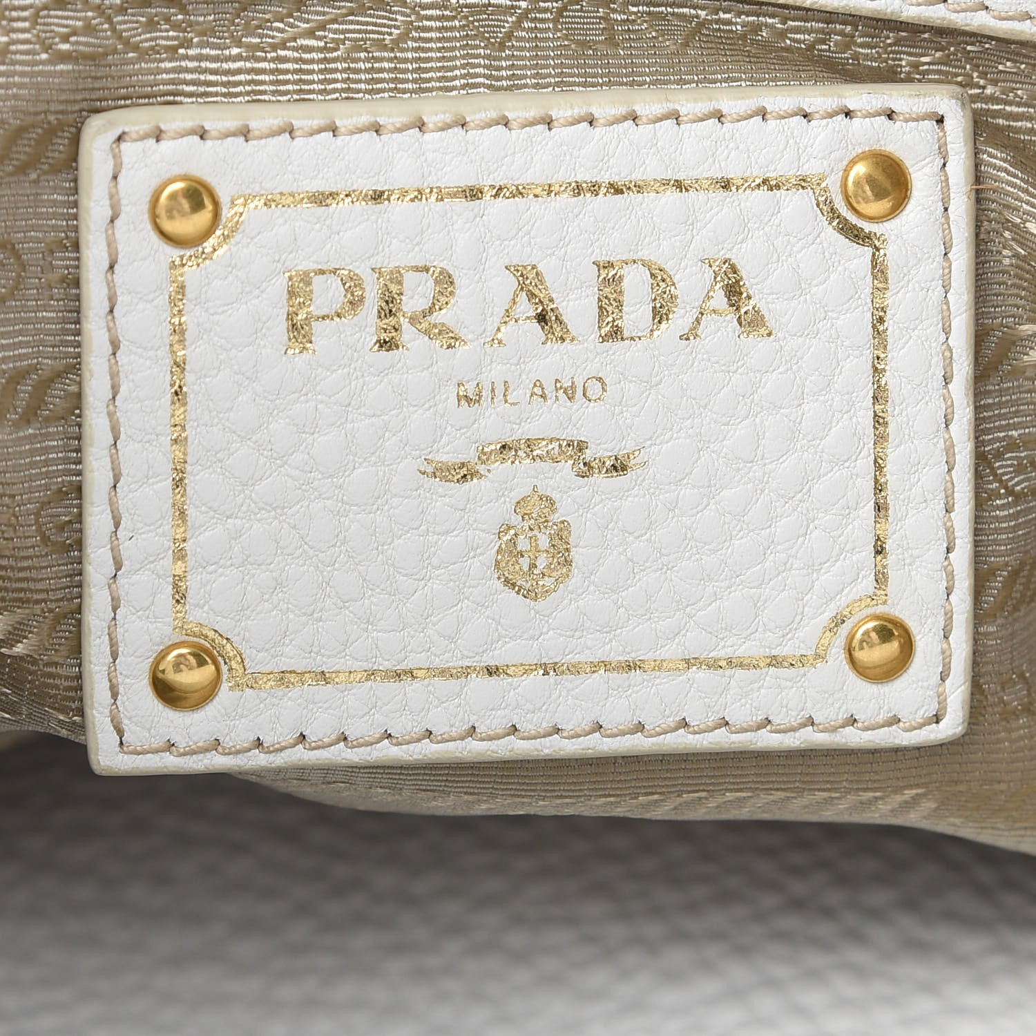 Prada Vitello Daino Messenger Bag Talco 6 of 13