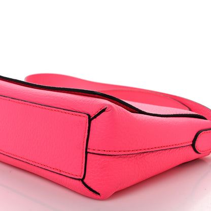 Burberry Calfskin Smooth Grain Small Burleigh Crossbody Bag Neon Pink 10 of 13