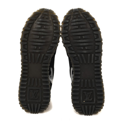 Louis Vuitton Suede Monogram Run Away Sneakers 36 Black 5 of 8