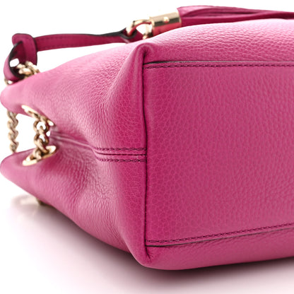 Gucci Cellarius Calfskin Small Soho Chain Shoulder Bag Bright Bouganville 9 of 10