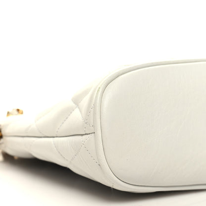 Chanel Lambskin Quilted CC Tote White 10 of 14