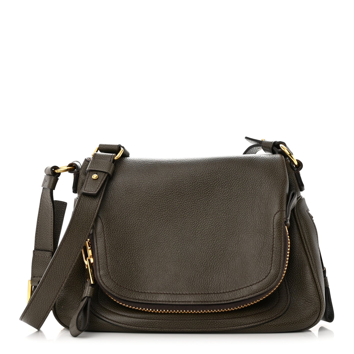 Pebbled Calfskin Medium Jennifer Green