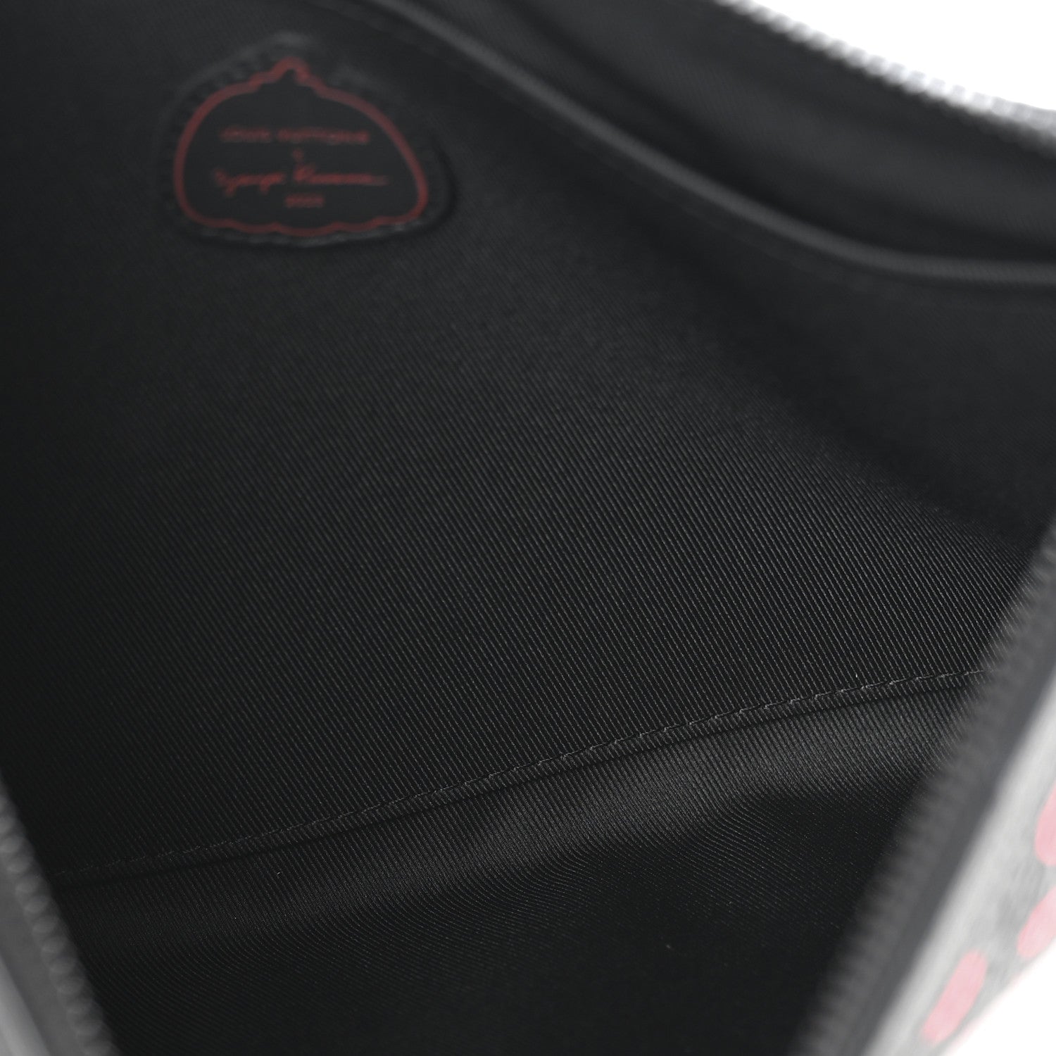 Louis Vuitton LV X YK Taurillon Monogram Pochette To-Go Black Red 5 of 9