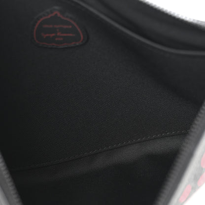 Louis Vuitton LV X YK Taurillon Monogram Pochette To-Go Black Red 5 of 9