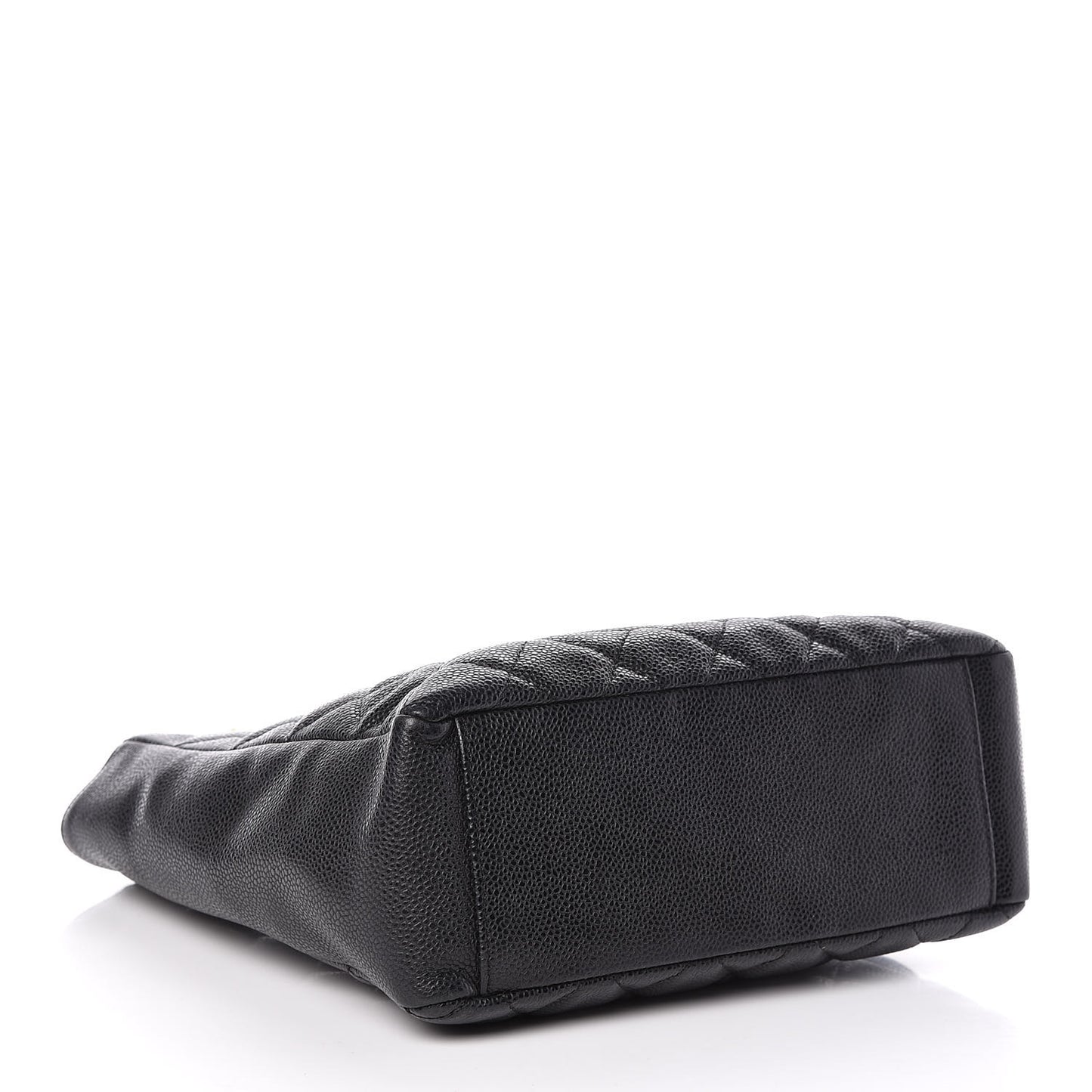 Caviar Quilted Petit Shopping Tote PST Black