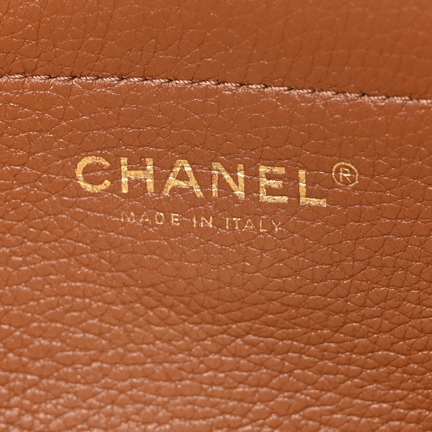 Chanel Grained Calfskin Stitched Urban Essentials Small Shopping Bag Camel 6 of 11
