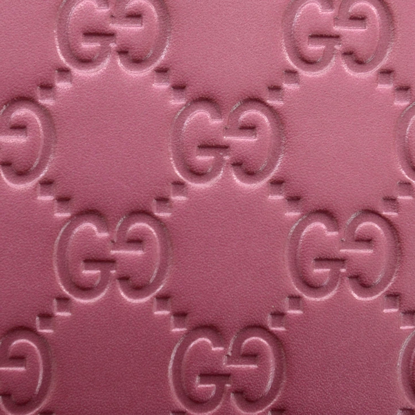 Metallic Soft Guccissima Heart Continental Wallet Fresia Rose