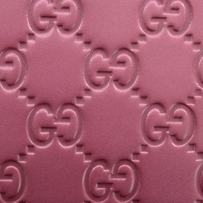 Gucci Metallic Soft Guccissima Heart Continental Wallet Fresia Rose 9 of 9