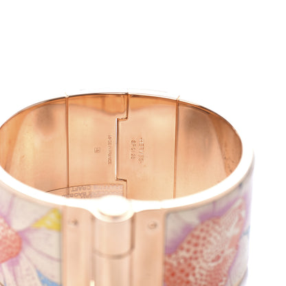Hermes Enamel Printed Extra Wide Charniere Baobab Cat Hinged Bracelet XL Graffitis Craft 4 of 4