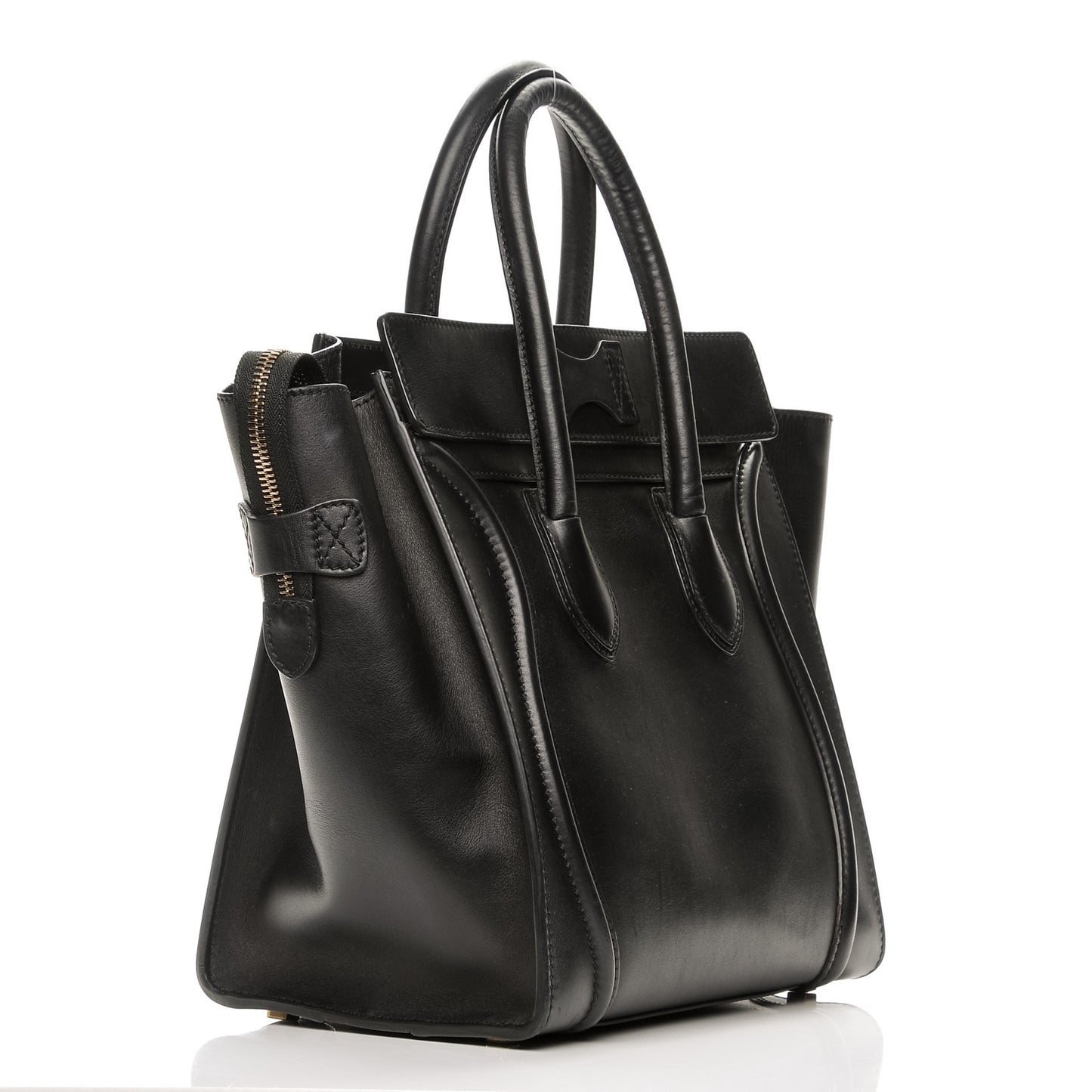 Smooth Calfskin Mini Luggage Black
