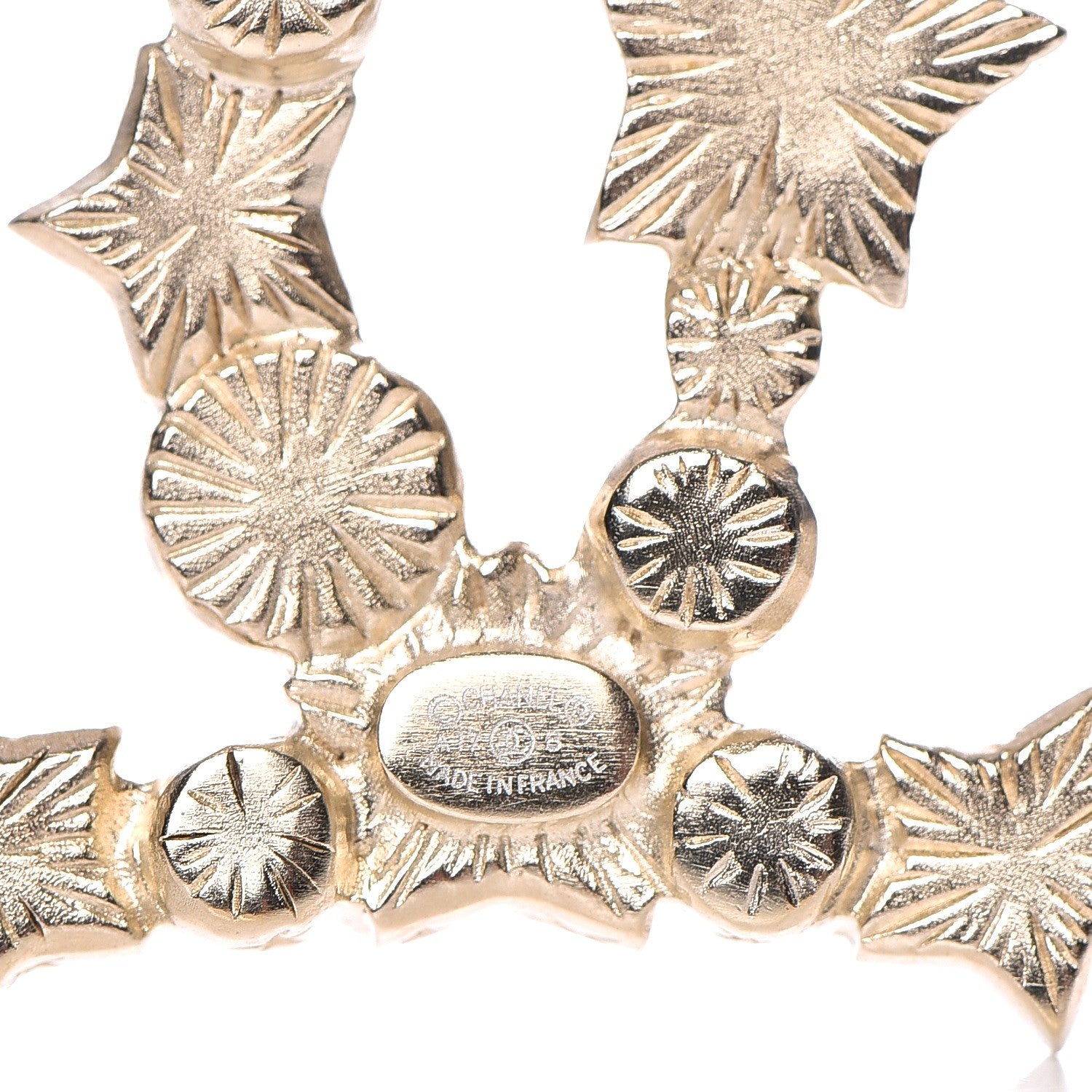 Chanel Star Resin Pearl Large CC Brooch Gold 4 of 4