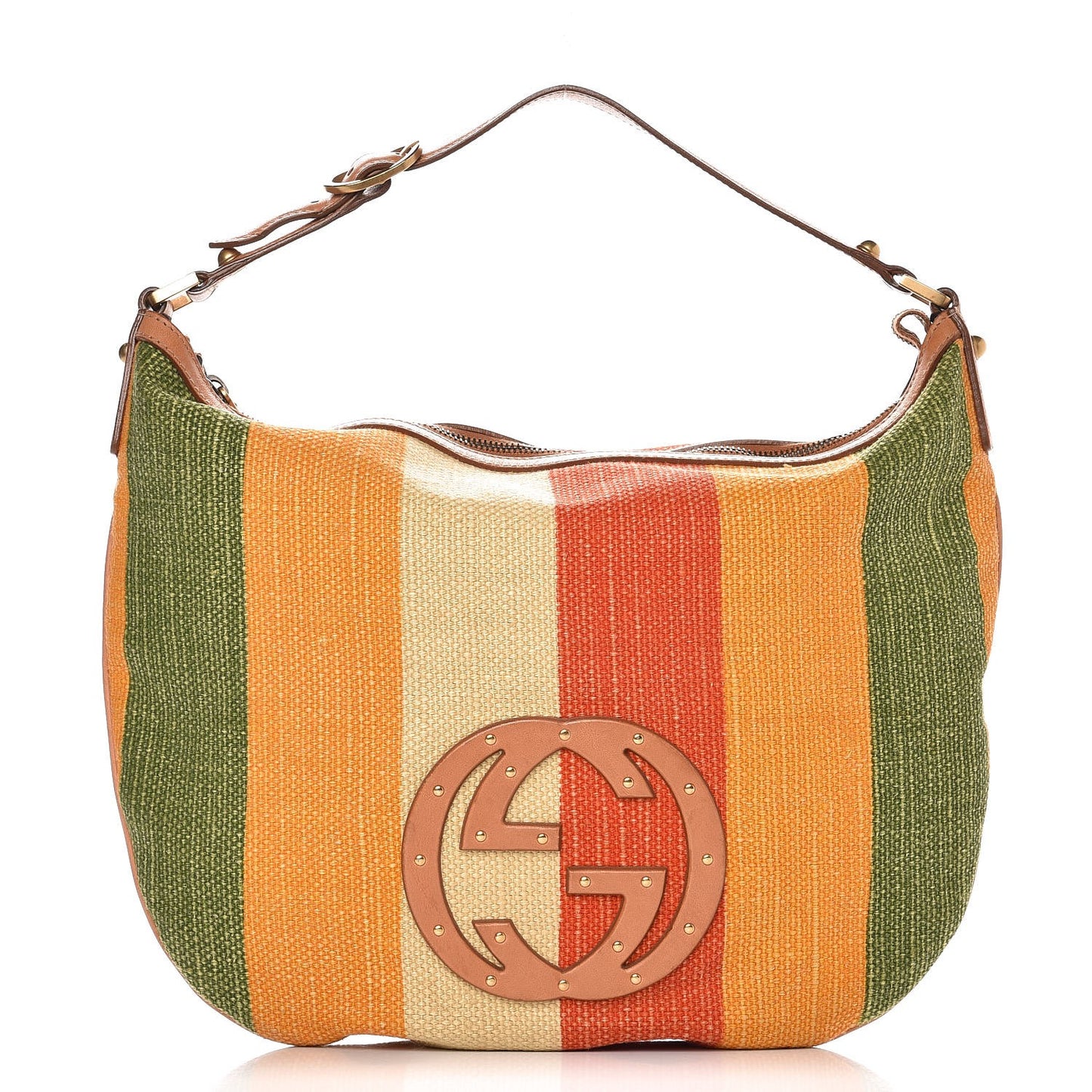 Canvas Striped Small Blondie Hobo Bag Multicolor