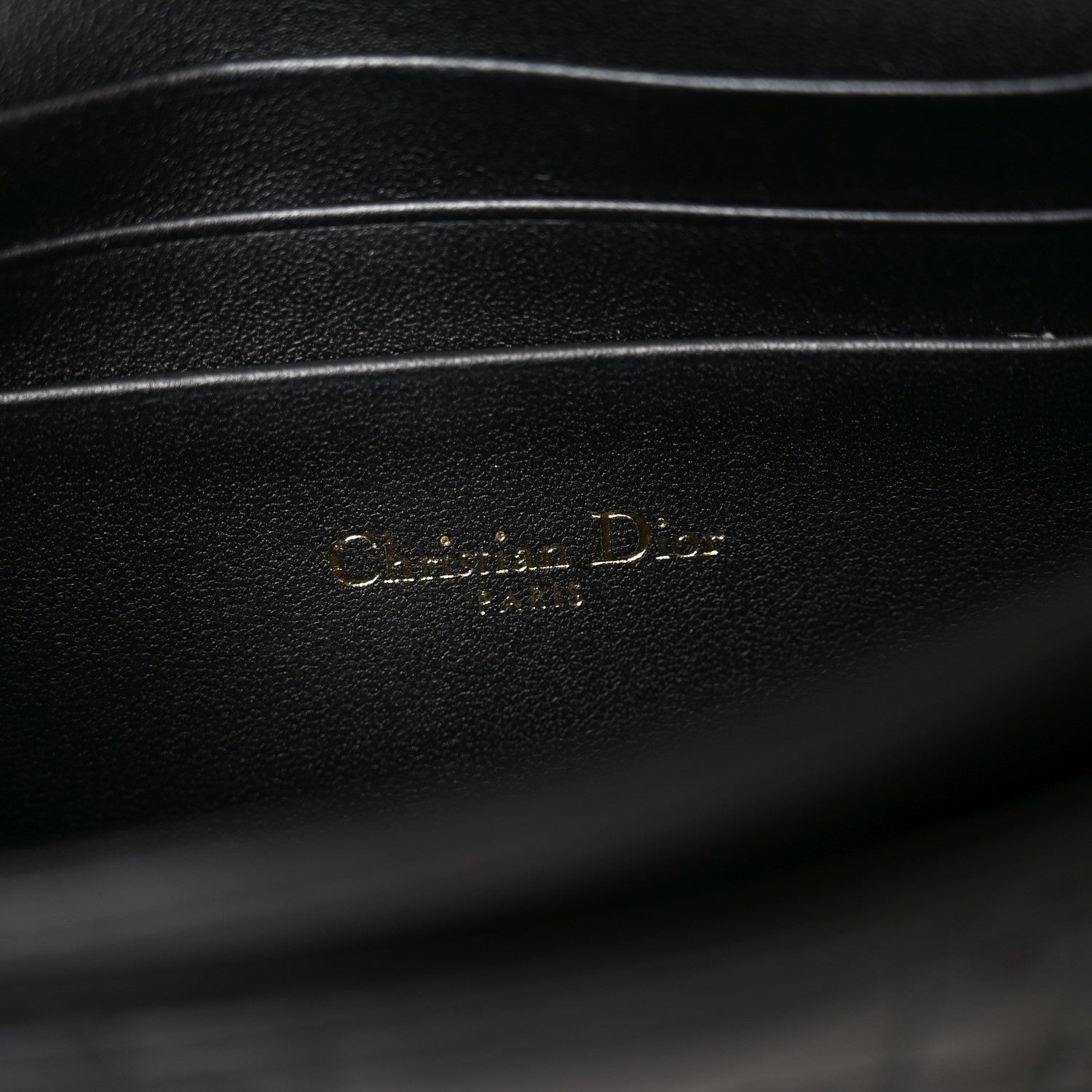 Christian Dior Lambskin Cannage Lady Dior Phone Pouch Black 5 of 9