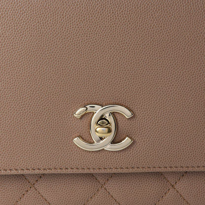 Chanel Caviar Quilted Medium Business Affinity Flap Camel 10 of 11