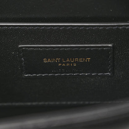 Saint Laurent Lambskin Matelasse Monogram June Box Bag Black 6 of 11