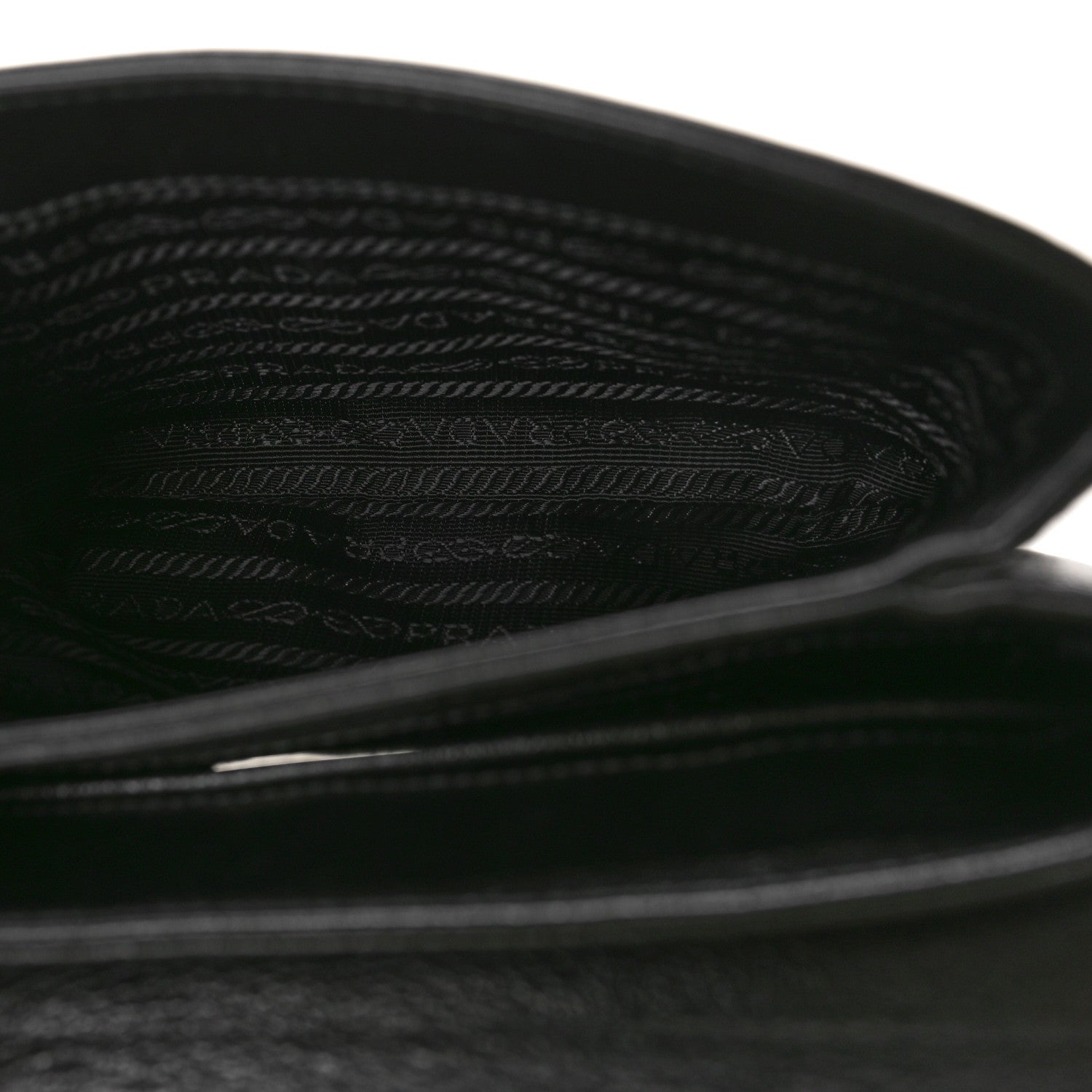 Prada Saffiano Chain Shoulder Bag Black 5 of 9