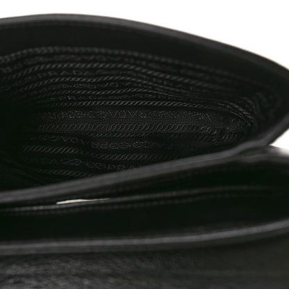 Prada Saffiano Chain Shoulder Bag Black 5 of 9