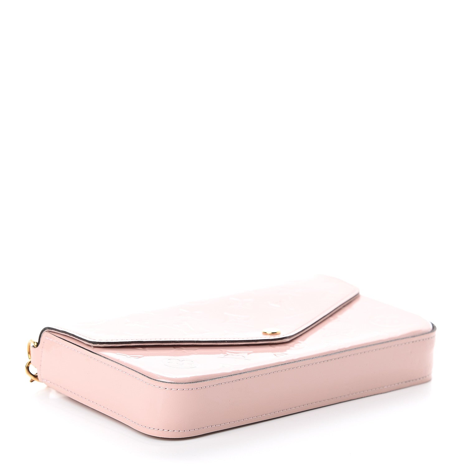 Louis Vuitton Vernis Felicie Chain Wallet Rose Ballerine 4 of 8