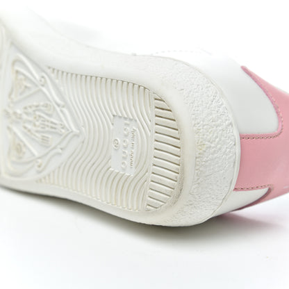 Gucci Calfskin Interlocking G Perforated Womens Ace Sneakers 35 White Wild Rose 10 of 14