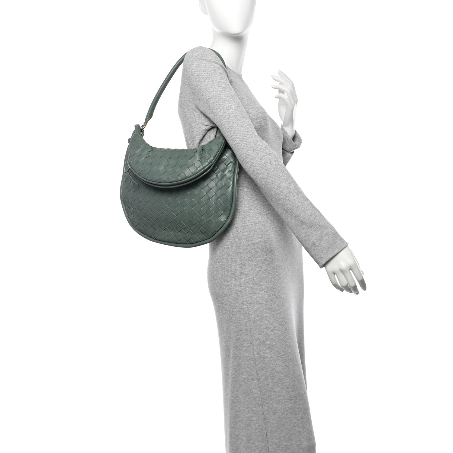 Bottega Veneta Nappa Intrecciato Medium Gemelli Aloe 2 of 10