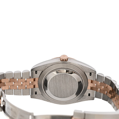 Rolex Stainless Steel 18K Everose Gold Diamond 41mm Oyster Perpetual Datejust Watch Sundust 126331 4 of 5