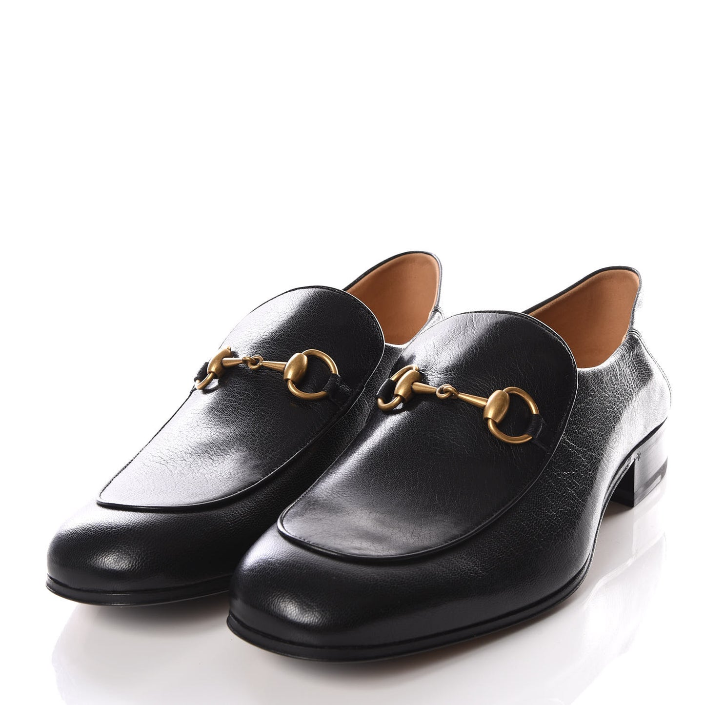 Goatskin Mens Horsebit Loafers 8.5 Black