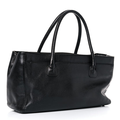 Chanel Calfskin Mademoiselle Lock Cerf Executive Shopper Tote Black 2 of 23