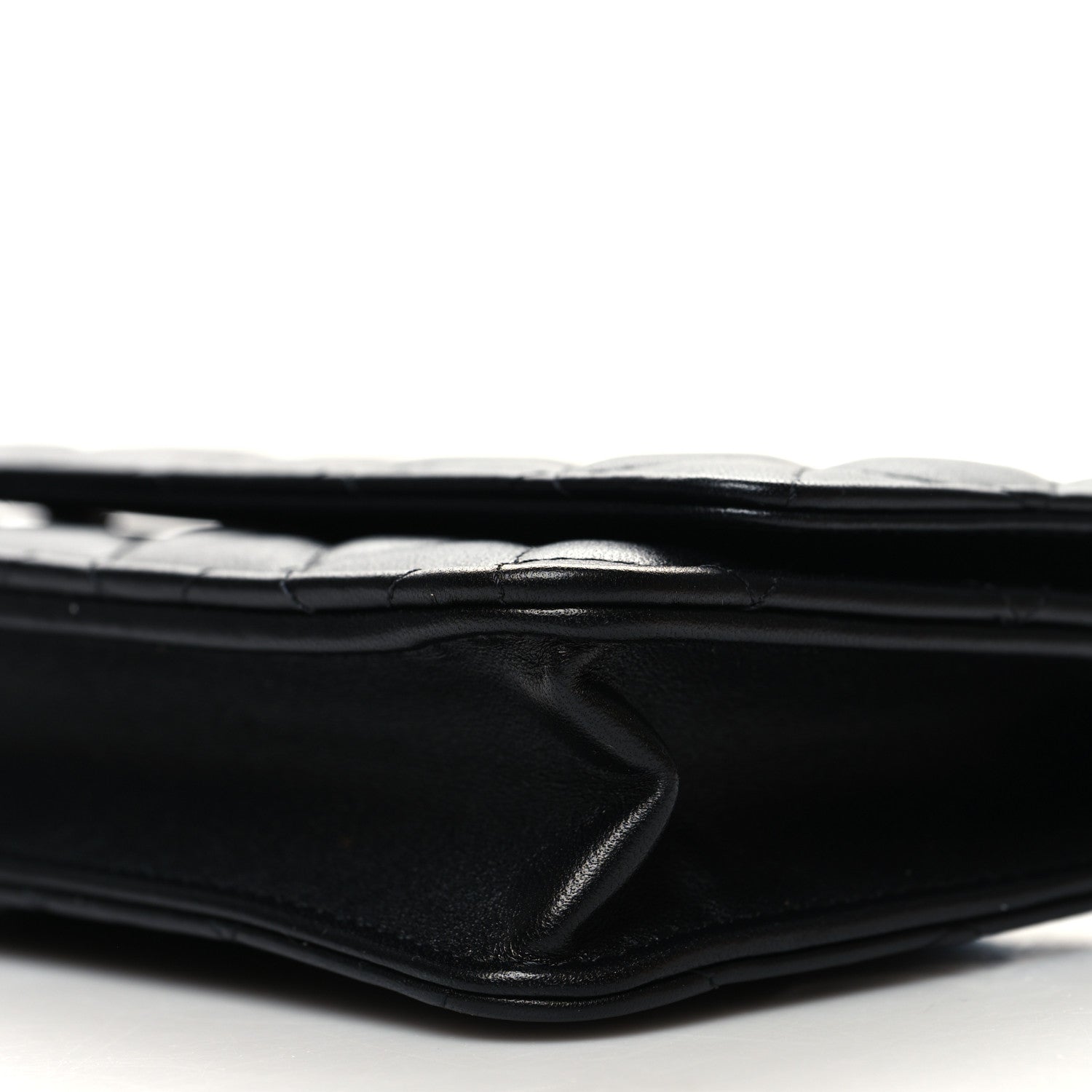 Chanel Lambskin Quilted Wallet On Chain WOC Black 11 of 12