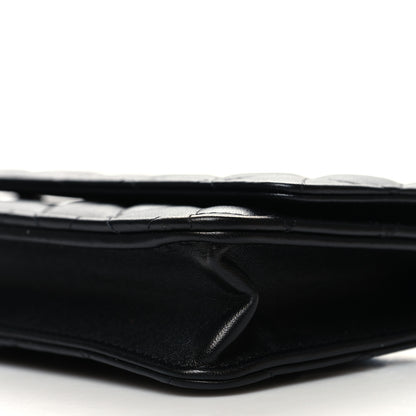 Chanel Lambskin Quilted Wallet On Chain WOC Black 11 of 12