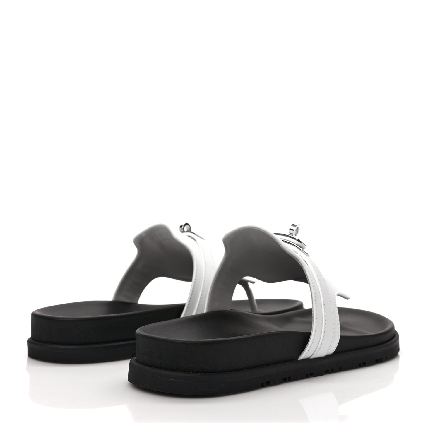 Calfskin Womens Empire Sandals 39 White