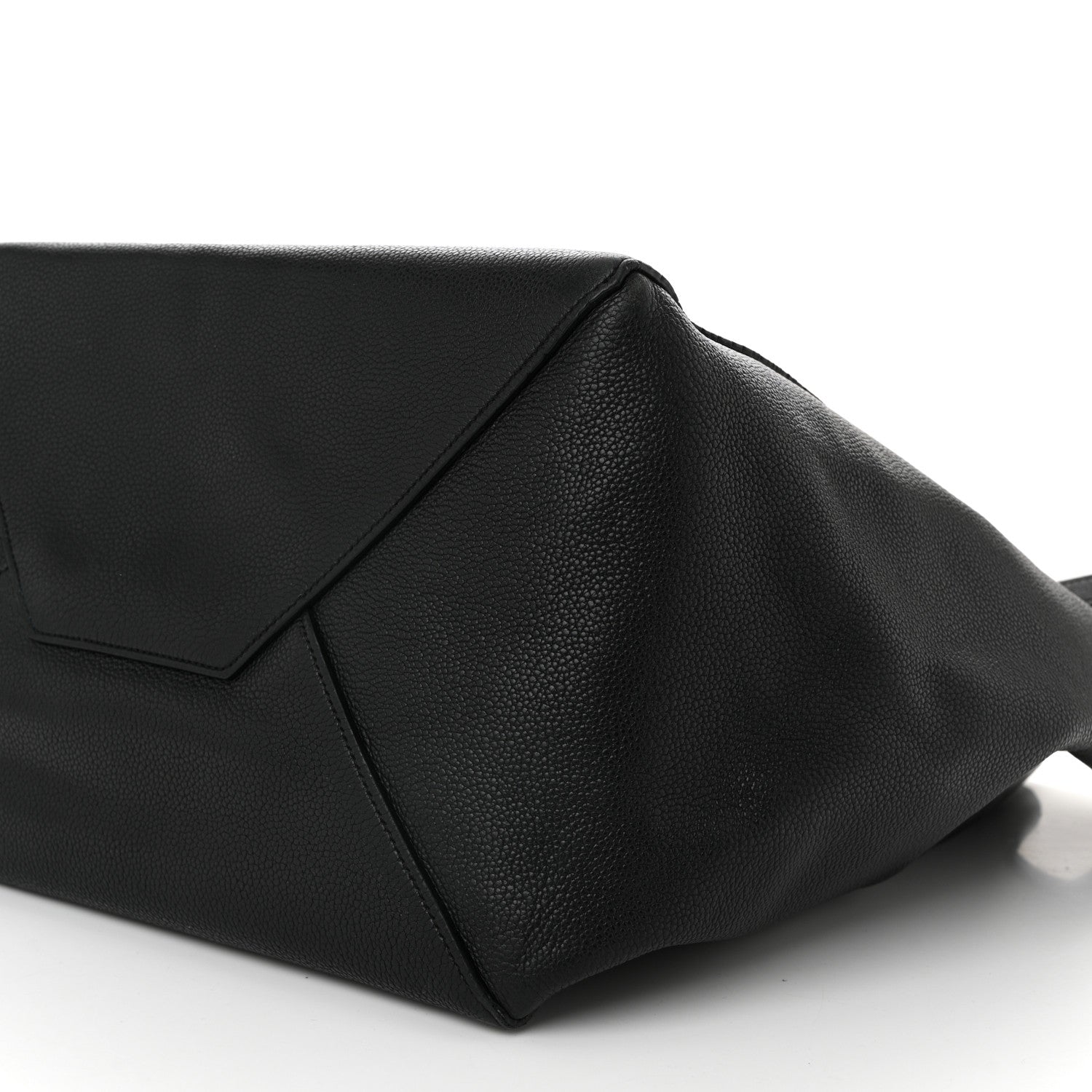 Celine Soft Grained Calfskin Medium Belt Cabas Phantom Black 8 of 12