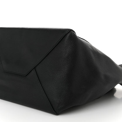 Celine Soft Grained Calfskin Medium Belt Cabas Phantom Black 8 of 12